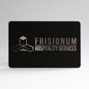 PVC visitekaartjes mat met foliedruk