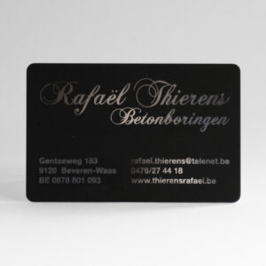 PVC visitekaartjes mat